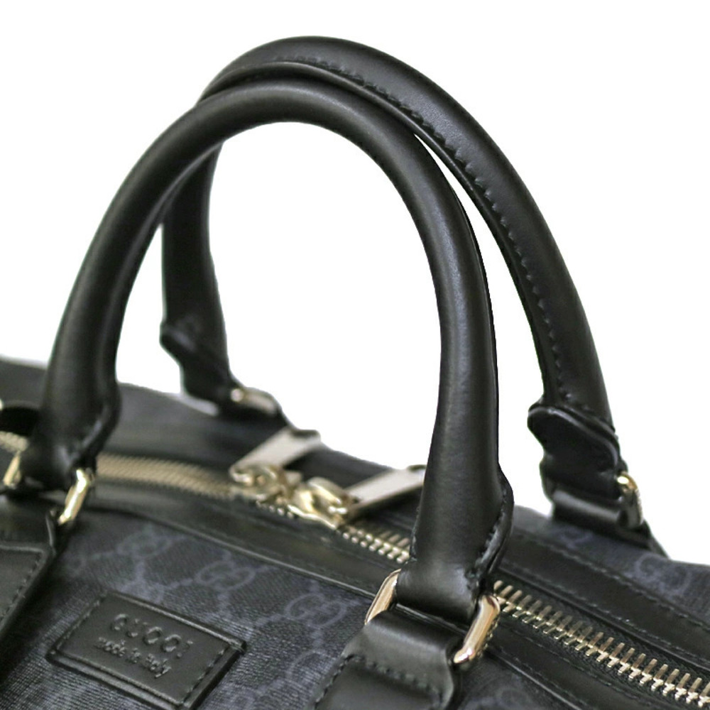 GUCCI Boston Bag Travel GG Leather Black - Picture 8 of 10